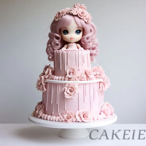 2 Tier Doll Cake